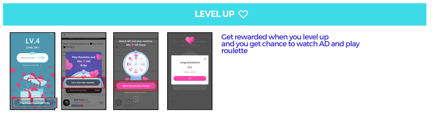 3. Level up