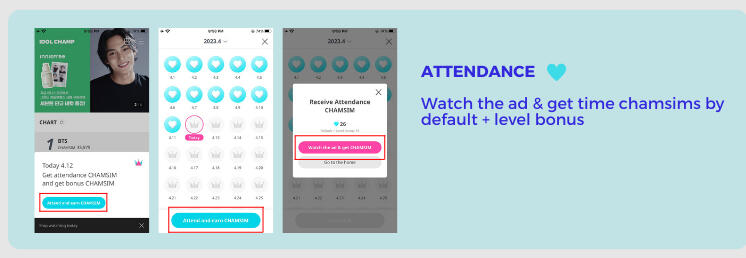 1. Login and claim daily attendance